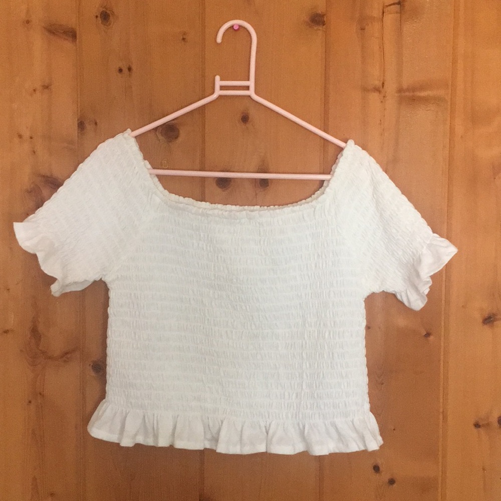 off the shoulder crop top